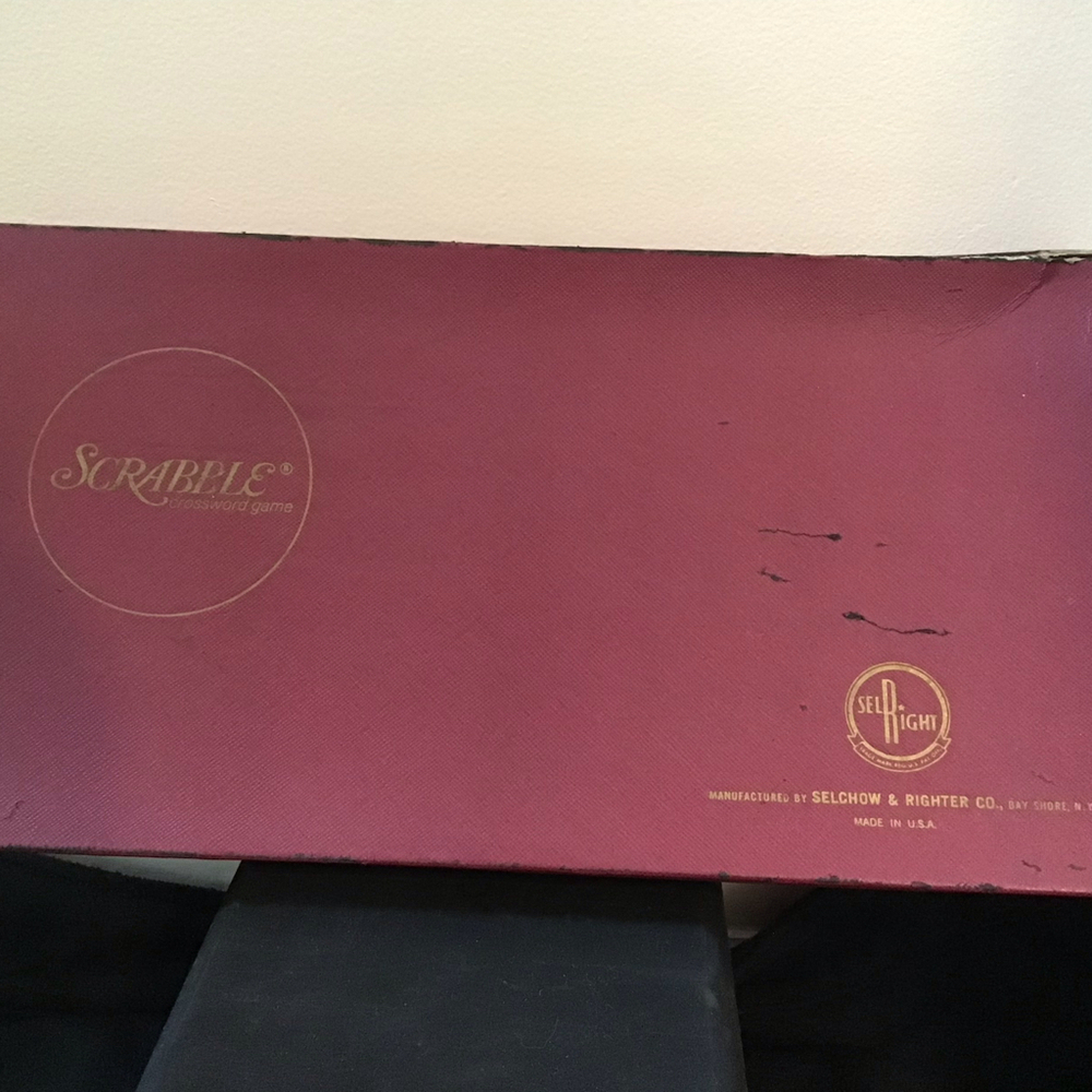 VINTAGE‎ SCRABBLE CROSSWORD GAME BOARD GAME 1973 SELCHOW AND RIGHTER